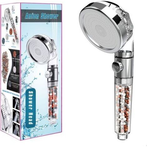 Pommeau Douche Haute Pression Pomme de Douche Anti Calcaire Filtrant,Douchette Économie d'Eau Univers de Massage De Douche Convient à Salle De Bain(pomme de douche simple) (1/5)