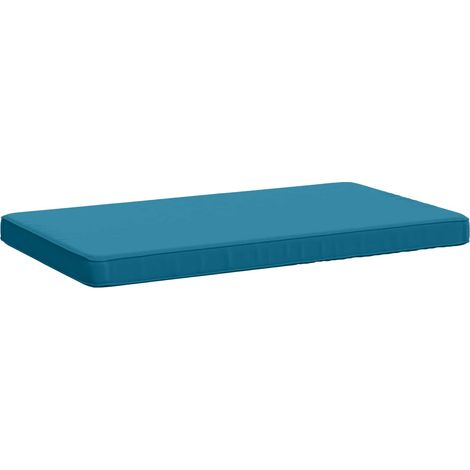 Coussin de banc 1 pièce VUGHT 100 % polyester Bleu clair vidaXL