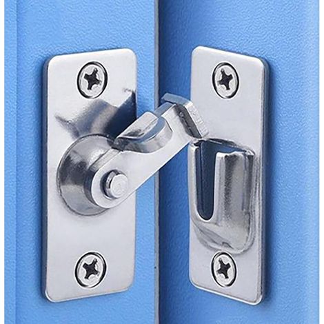 Serrure de porte à angle droit 90 degrés came et fenêtre levier coulissante cadenas chambre poche (1/5)