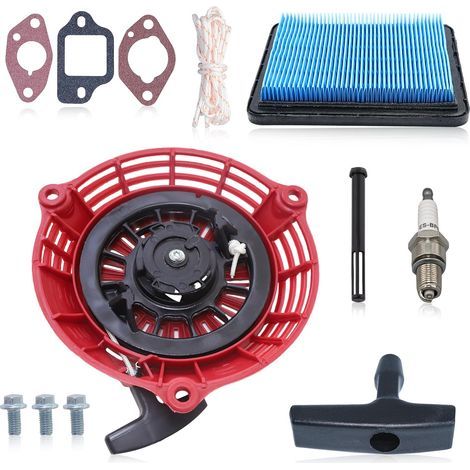 GCV160 Démarreur à Câble pour Honda GCV135 GCV160 GC135 GC160 EN2000 HRU19 HRB476C HRB216 HRG536 EN2500 Moteur Générateur de Tondeuse à Gazon Remplacement pour 28400-ZL8-033ZA (1/5)