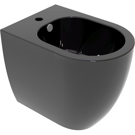 Bidet Like filomuro nero lucido di Ceramica GSG