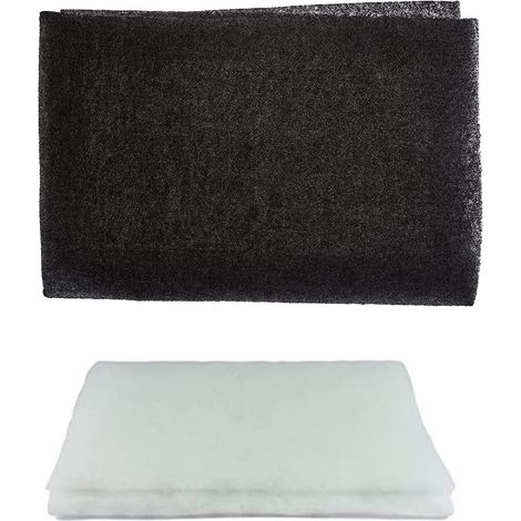 1 FILTRO CAPPA AI CARBONI ATTIVI + FILTRO BIANCO CM 80 x 40 UNIVERSALE