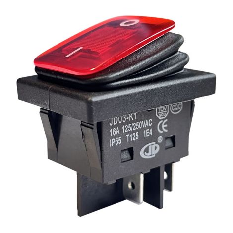 JD03-K1 Wippschalter Ein-/Aus Schalter Wasserabweisend 250V 16A (1/4)