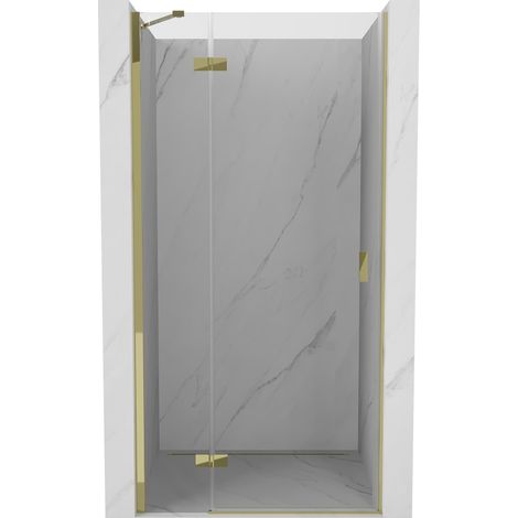 Mexen Mist-H porte de douche pivotante gauche 110 cm, transparent, doré - 8A5-110-000-50-00-L (1/5)