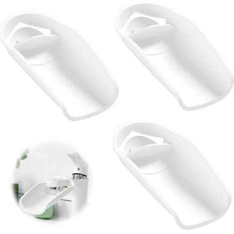 3 Pièces Prolongateur de Robinet Enfants,Extenseur de Robinet, Robinet Extender Enfant d'eau Silicone pour Plupart des Robinets,Enfant Bébé se Laver Les Mains Lavage Cuisine Salle de Bains (1/5)