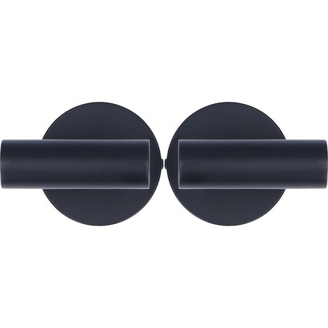 2 Crochets Porte-Serviettes Noir Montage Murale, Design Compact Stable Durable pour Salle de Bain (1/5)
