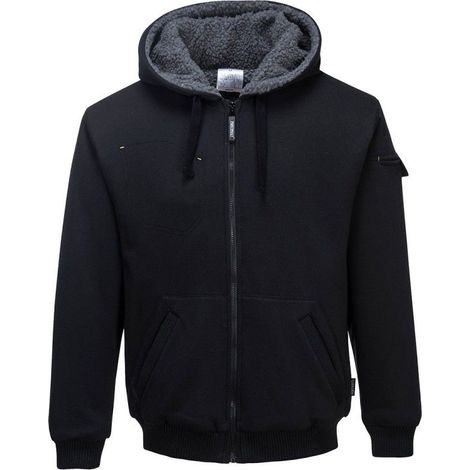 Blouson à capuche Pewter Portwest Noir M (1/2)