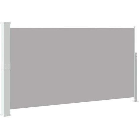 Store latéral rétractable pour terrasse 170 x 300 cm gris (1/5)