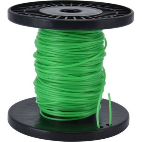 Fil de débroussailleuse rond 2,0 mm universel pour Husqvarna Ryobi Echo Stihl - Vert 50 mètres- (1/5)