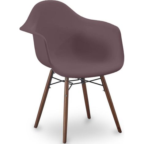 Silla de Comedor - Diseño Escandinavo - Patas de Madera oscura - Nordika (1/5)