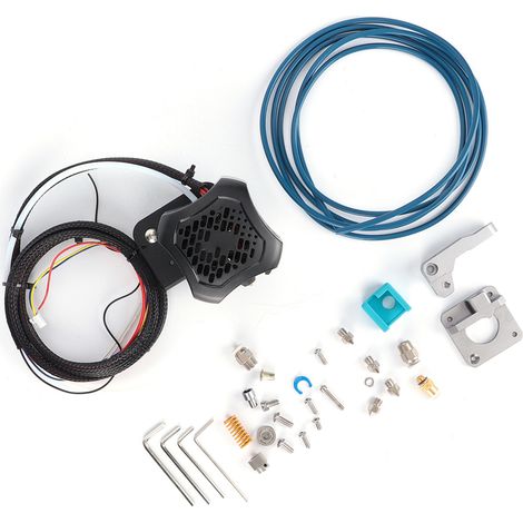 Kit d'extrusion complet assemblé, tube PTFE, buse en laiton 0,4 mm, alimentation 24 V CC pour Ender-3 V2 (1/5)