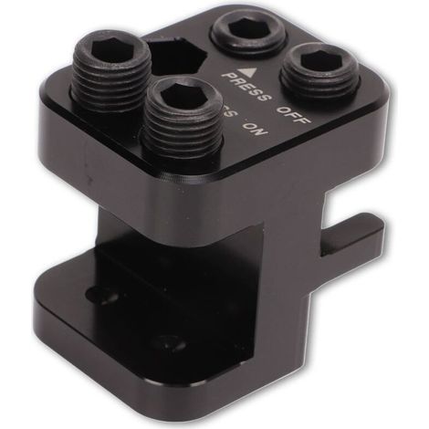 Outil de presse pour maillon principal de chaîne de moto/quad, en aluminium usiné anodisé noir, de remplacement pour chaînes 520, 525 et 530.