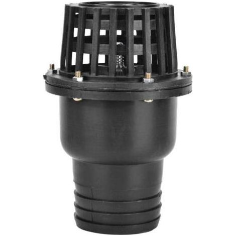 Clapet anti-retour plat basse pression pour pompe à eau, en PVC noir, pour machines hydrauliques (3") (1/4)