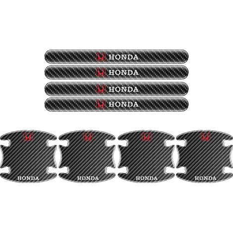 (8 pièces) Autocollants anti-collision pour poignées de portières de voiture, compatibles avec Honda Civic, Accord, CRV, Odyssey, Fit, Pilot, HRV, CRF, CBR, XRV, City, Jazz et Jade. (1/4)