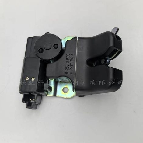 Trunk lid lock 81230-0U300 is compatible with Hyundai Reina (sedan) central locking systems from 2014 to 2017. (1/4)