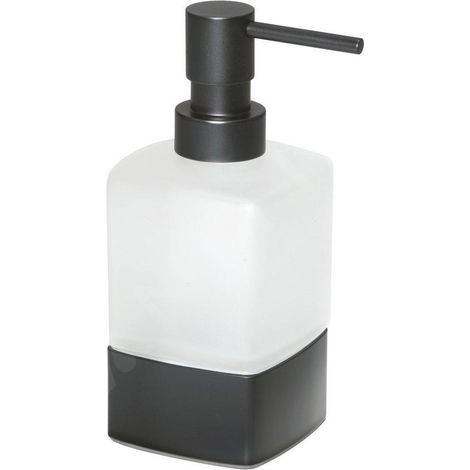 Sapho Accessoires de salle de bains Gedy - Distributeur de savon Lounge à poser, blanc/noir mat 545514 (1/3)