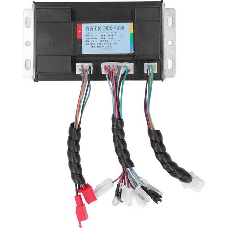 Panel de control para motor de CC, controlador de onda sinusoidal sin escobillas, para vehículos eléctricos, sillas de ruedas, 1200 W, 48 V a 72 V. (1/5)