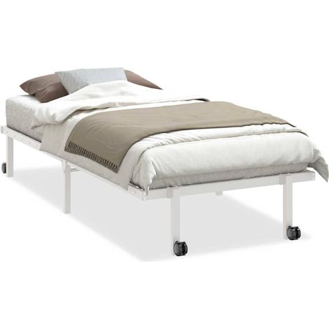 Maison Exclusive - Bettgestell ohne Matratze Klappbar Weiß 90x200