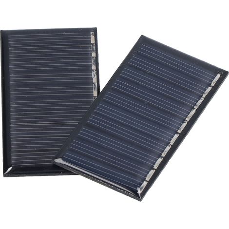 Set mit 2 DIY-Solarmodulen (0,25 W, 5 V), polykristalline Photovoltaikzellen aus Kunstharz, Batterie nicht enthalten (1/5)