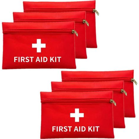Mini Trousse de Premier Secours Portable 6 Pièces Trousse Vide Imperméable pour Pharmacie, Voyages et Camping (1/5)