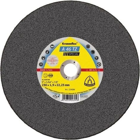 Klingspor 224084 Metal Cutting Slitting Disc 230mm x 1.9mm