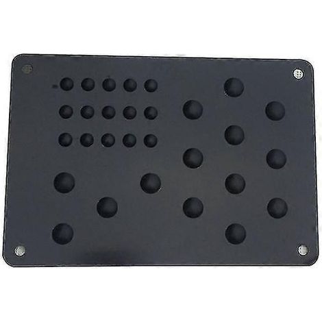Tapis de sol universel en aluminium pour voiture, patch antidérapant pour talon, repose-pieds, pédale (1/4)