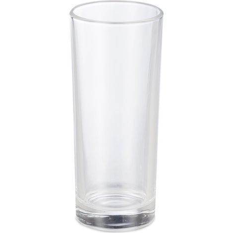Set di 12 bicchieri da cocktail cilindrici 15 x 6 cm perfetti per feste e famiglia in vetro trasparente 130004550