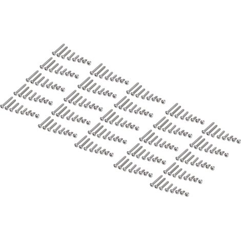 200 vis autotaraudeuses, acier inoxydable 304, tête Phillips, tête ronde, adaptées au bois. (1/5)