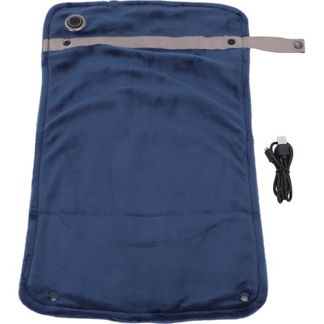 Eosnow USB-Heizdecke mit Temperaturregelung, vielseitig einsetzbar, elektrisch, warm, gemütlich, Knieheizung, Heimbüro, Marineblau