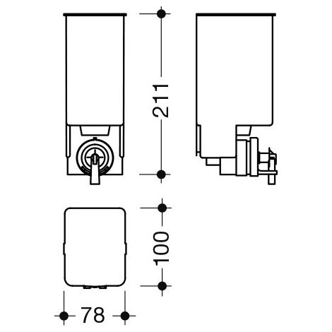 HEWI 805.06.E04 Flacon vide pour 805.06.150 et (1/3)