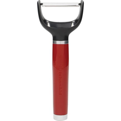 KitchenAid Sbuccia Patate, Pela patate e verdure a Lama Girevole in Acciaio Inossidabile - Color Rosso Imperiale (1/4)