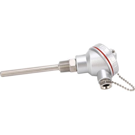 PT100-Sonde, 3 Drähte, 10 x 100 mm, PT1/2-Zoll-Gewinde, Anschlusskopf für Thermoelement (1/5)