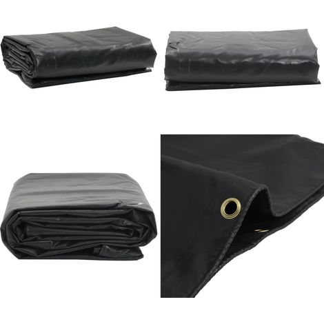 Abdeckplane Schwarz 2,5x4,5 m 600 g/m² - Abdeckplane - Plane - Wasserdichte Plane - Wetterfeste Plane - Schutzplane - Home & Living (1/5)