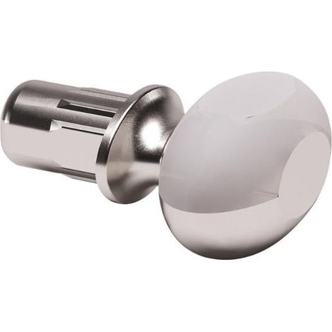 soporte estante dream piv.5 niquel con goma con goma transparente. para cristal. (1/2)