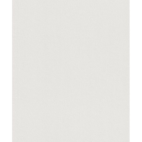 Rasch Vliestapete 415346 home Style uni weiß 10,05 x 0,53 m Tapeten