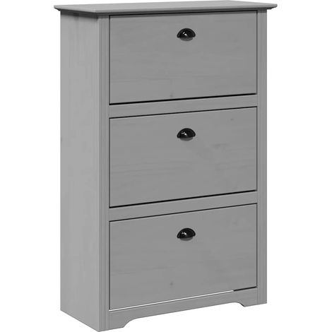Shoe Rack BODO Grey 80x35x118 cm vidaXL