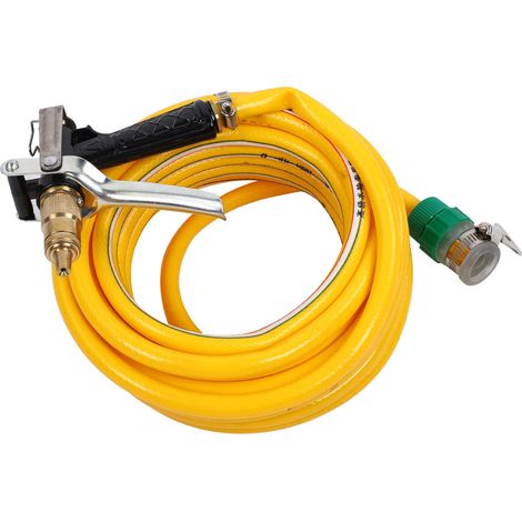 Kit Tuyau Arrosage Laiton Aluminium Réglable Haute Pression Pour Robinet 14-20mm Lavage Voiture Jardin 10m (1/5)
