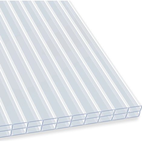 Doppelstegplatte Für Heimwerken & Konstruktion Transparent 16 mm 60,5 x 121 cm (1/5)