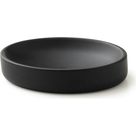 PORTASAPONE BRENDA 14X10XH3CM NERO MATT. (1/3)