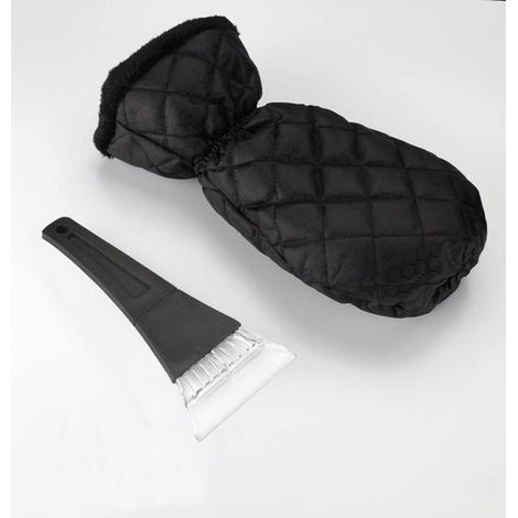 Allecto Plus - Guante rascador de hielo para coche - Impermeable - Herramientas de invierno - Forro polar grueso (1/5)