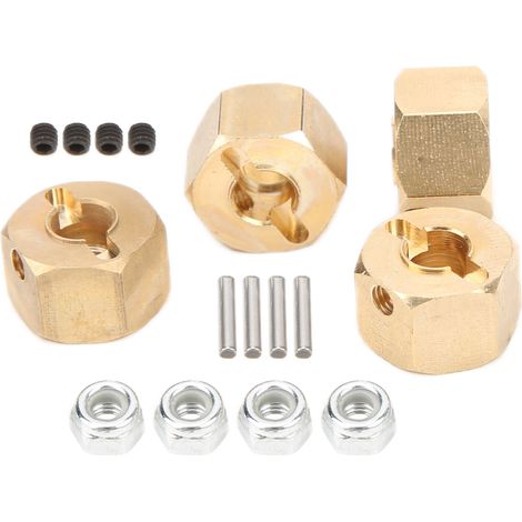 Accouplement en laiton résistant à l'usure et à la corrosion, améliorant la stabilité pour voitures miniatures RC. (1/5)