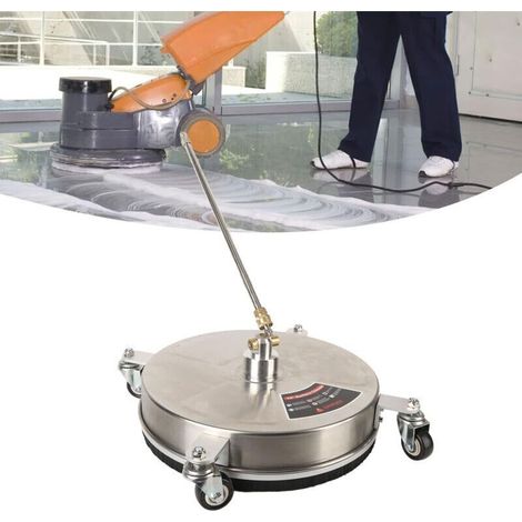 15-inch High-Pressure Cleaner, Professional Surface Cleaner, 4000 PSI High-Pressure Cleaner with 4 Wheels, 1/4-inch Quick Connect, High-Pressure Cleaner for the Garden (1/4)