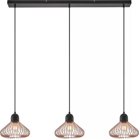 [NEUWERTIG] Lindby Metehan Hängeleuchte Dreiflammig Kupfer Hängelampe Lampe Leuchte Spot E27 B-Ware