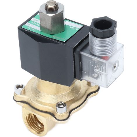 Électrovanne à membrane en laiton 2 voies normalement ouverte pour outils et équipements automatisés 2W-15K AC220V