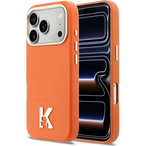Karl Lagerfeld Rückseite für Apple iPhone 17 Pro orange 1 Stück.