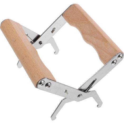 Outil D'apiculture Pince Cadre Ruche en Acier Inoxydable et Bois Fonction Levage et Clip pour Cadre de Ruche pour Récolte de Miel et Contrôle des Nids (1/5)