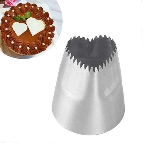 Moule à dessert en acier inoxydable en forme de cœur pour décorer les gâteaux et glaçages. (1/4)