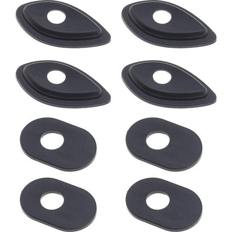 8pcs Black Front Rear Motorcycle Turn Signal Adapter Spacers Compatible with Honda MSX125 MSX125SF CBR600RR CBR900RR CBR1000RR (1/5)