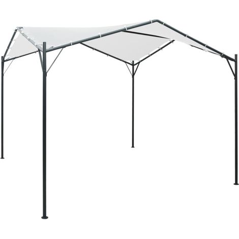 Belvédère 3x3x2,6 m Blanc 180 g/m² (1/5)