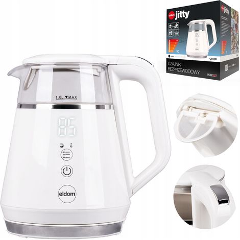 ELDOM C505B Jitty Wasserkocher mit Temperaturregelung 1 Stück. (1/5)